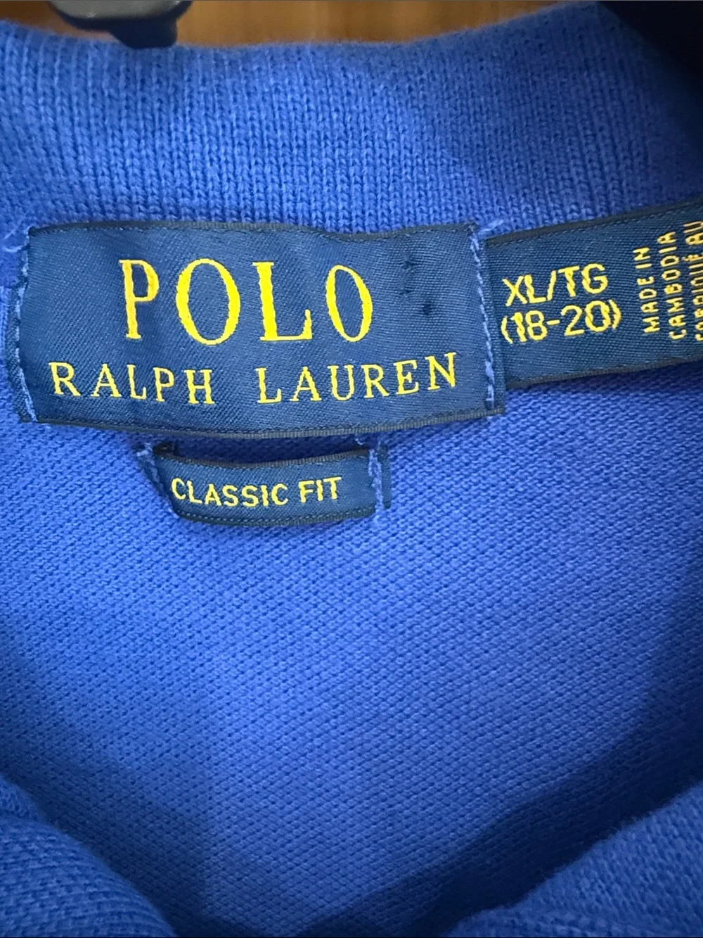 Polo by Ralph Lauren Bright Blue Short-Sleeve Polo with Yellow Pony
